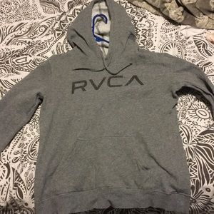 Rvca grey hoodie